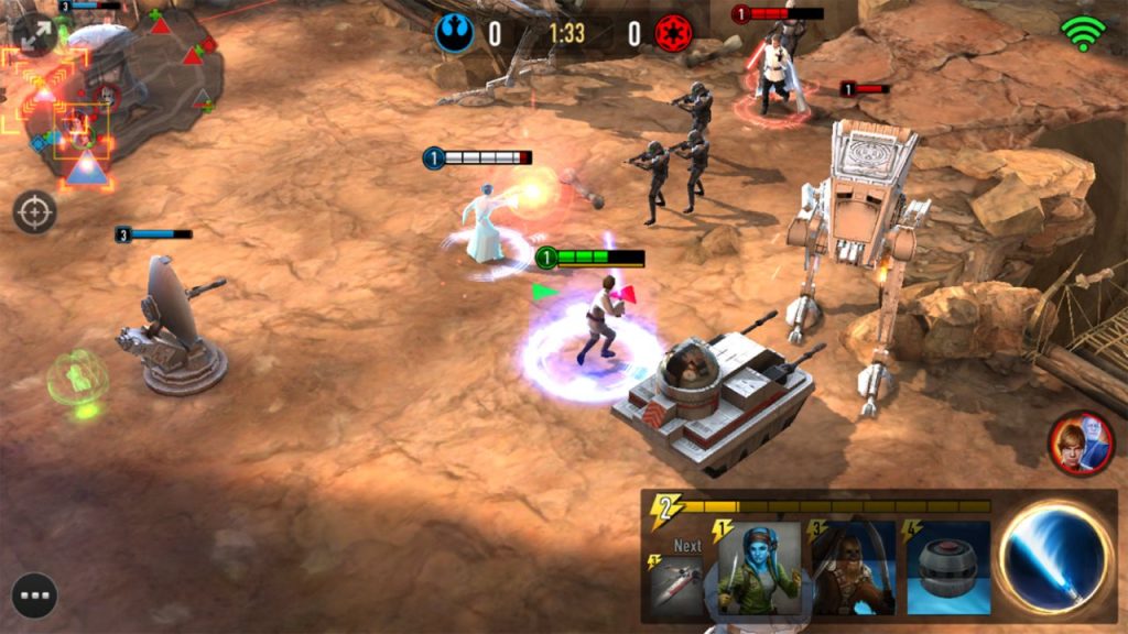 Star Wars: Force Arena para smartphones Android e iOS