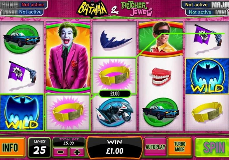 Batman & The Joker Jewels Slot Gameplay