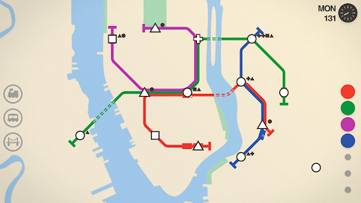 Gameplay di Mini Metro