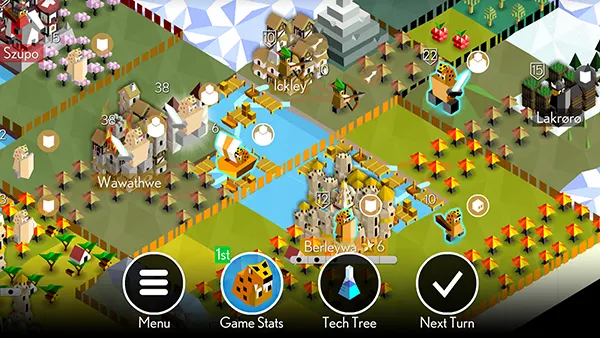 The Battle of Polytopia mobile gameplay