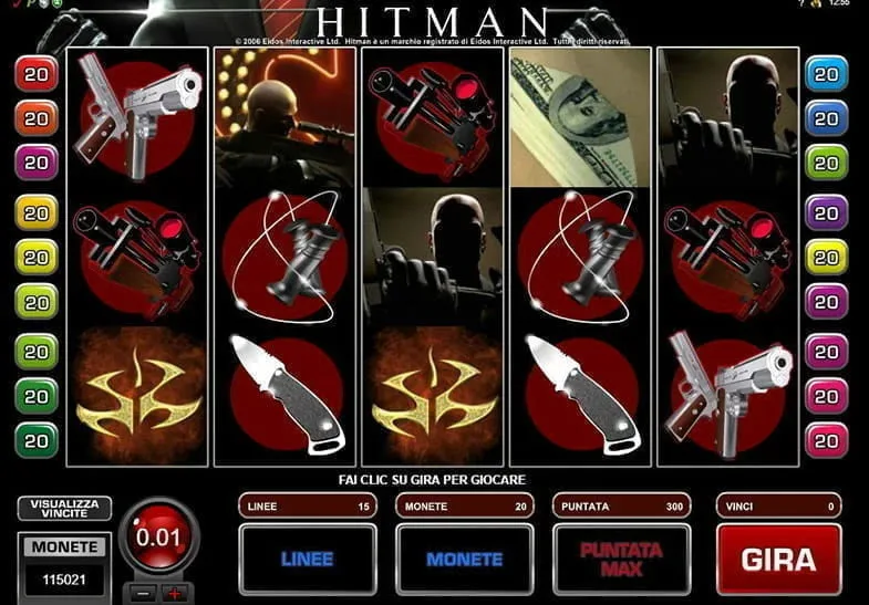 Jugabilidad de Hitman Slot