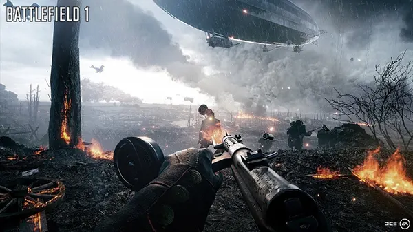 Mobile shooter battlefield